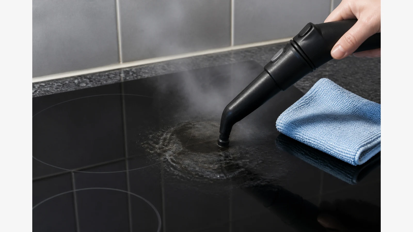 Steam cleaner for kitchen grease UK: wipe-down routine